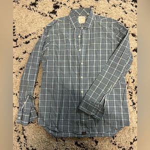 Men’s Billy Reid Standard Fit Plaid Dress-shirt, M